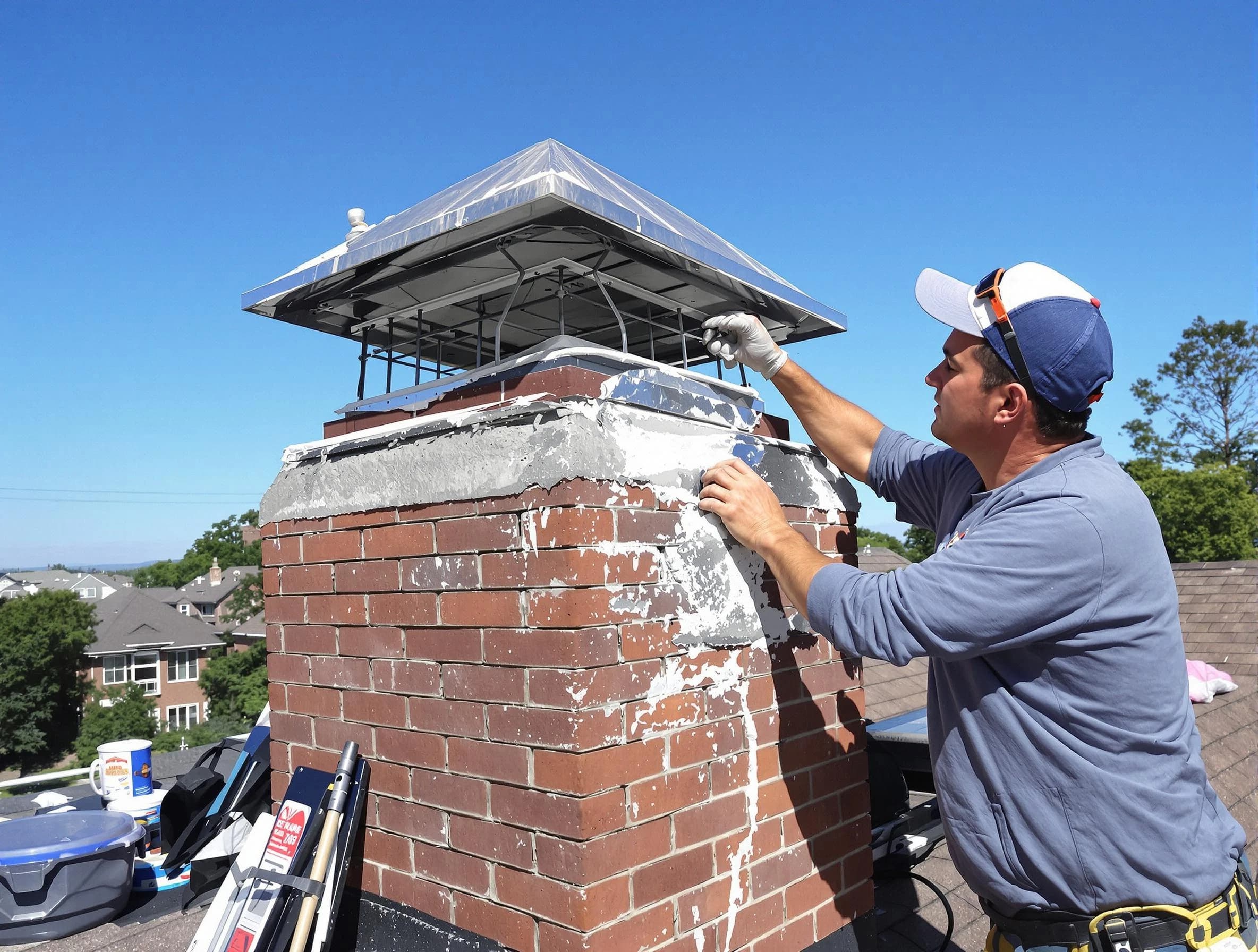 Chimney Crown Services service in Highland Lakes, AL